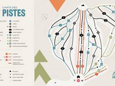 Trail map Mont Vidéo