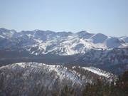 View from June Mountain to the Mammoth Mountain ski area