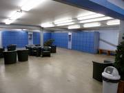 Lockers in the ski hall