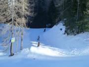 Ski trail to the mountain station of the Wurzeralmbahn