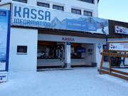 Well-maintained ticket area