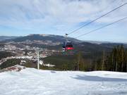 Panoramic view in the ski resort of Ravna Planina