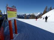 Signposting of the valley run to St. Michael