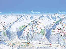 Trail map Rinerhorn (Davos Klosters)