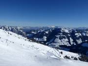 View over the ski area from the Hornbahn 2000