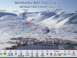 Trail map Dalvík
