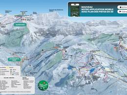 Trail map Villars/Gryon/Les Diablerets
