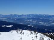 View from the Gerlitzen towards Lake Wörthersee