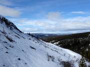 Deep powder slopes at Hovde