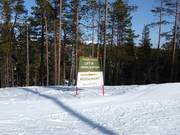 Slope signage in the Idre Himmelfjäll ski area