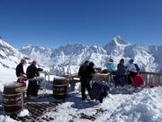 Sun terrace Gandegg at 2,720 m