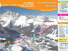 Trail map Gresse en Vercors