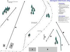Trail map Hochsträßlifts – Oberreute