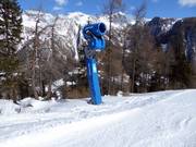 Snow cannon in the Großglockner Resort Kals-Matrei ski area
