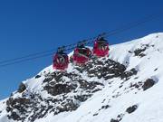 Funitel des 3 Vallées - 30pers. Funitel - wind stable gondola lift with two parallel haul ropes at a distance