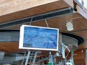 Information at the valley station of the gondola lift