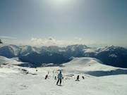 Easy slope near the village of Alpe d'Huez