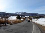 Drive from the highway to the Bromont ski area