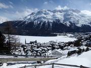 St. Moritz village with Lake St. Moritz