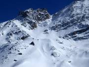 Extreme freeride routes on Corvatsch