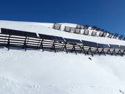 Photovoltaic system on avalanche barriers