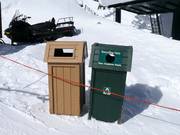 Waste separation in the ski area