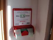 Free trash bag dispenser