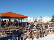 Umbrella bar in Les Arcs