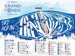Trail map Le Mont Grand-Fonds