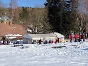 Stop for refreshments in the tent