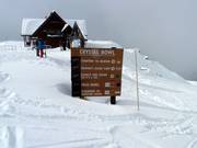 Slope signage in the Kicking Horse ski area