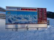 Orientation board at the valley station