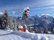 Snow cannon with Achensee