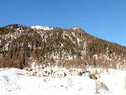 The village of Tschierv with accommodations