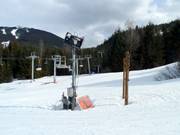 High-performance snow cannon at Blackcomb Mountain