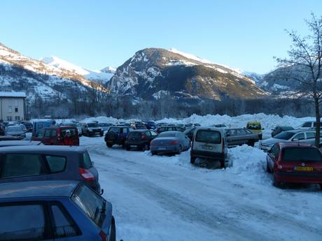 Isère Valley: access to ski resorts and parking at ski resorts – Access, Parking Les Arcs/Peisey-Vallandry (Paradiski)