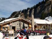 Typical hut in the Les Portes du Soleil ski area