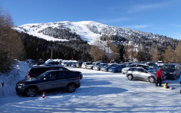 Katschberg-Rennweg: access to ski resorts and parking at ski resorts – Access, Parking Katschberg
