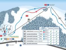 Trail map Dolina Leśnicy/Świniorki – Brenna Leśnica