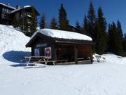 Barbecue area in the Kvitfjell ski resort