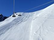 Difficult slope Ladurns IV