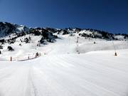 Slopes at the Jorge Jordana chairlift in Baqueira