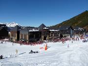 Sun terraces in Peyresourde Village