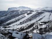 View of the wide runs at Hemsedal