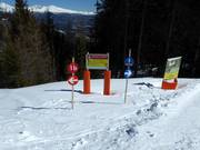 Sign-posting for the valley run to Mauterndorf