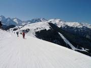 View of Auris with many easy runs on the edge of the area