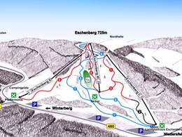 Trail map Eschenberg – Niedersfeld