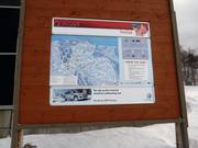 Slope sign in the ski area