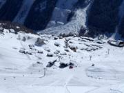 View of the accommodations on the Lauchernalp