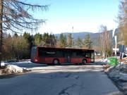Ski bus at the valley station